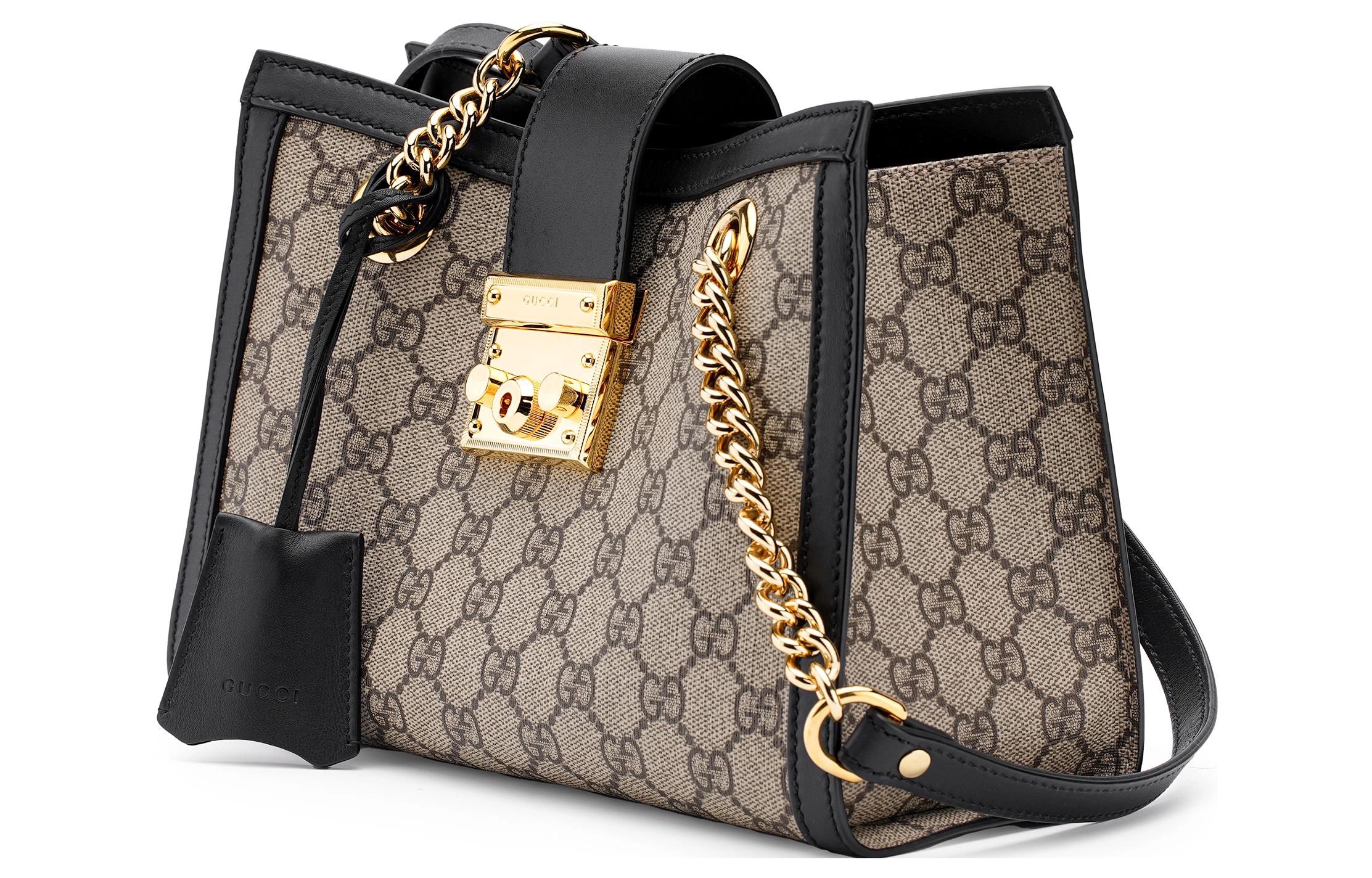 GUCCI Padlock Logo Tote