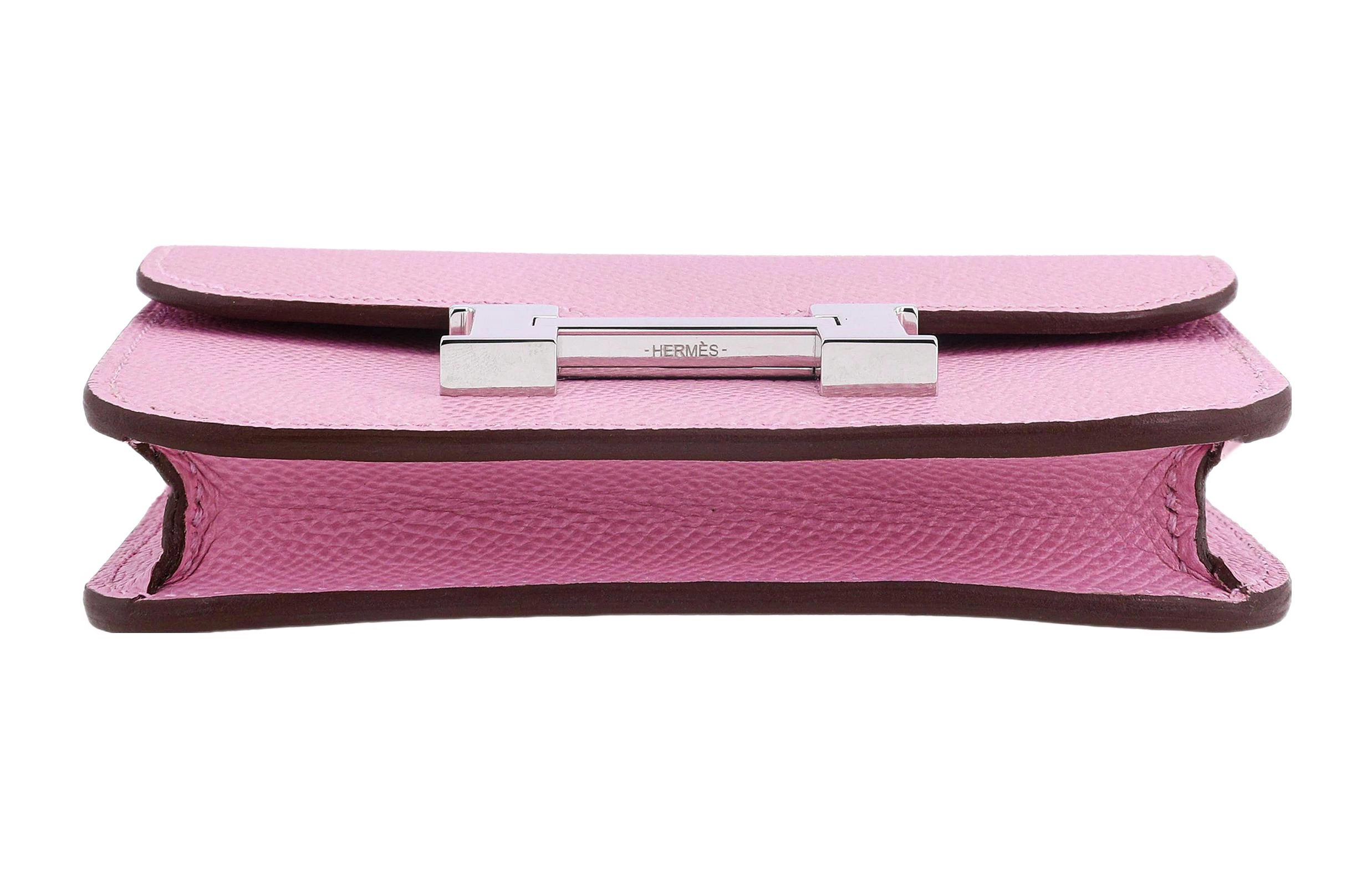 HERMES Constance Slim Epsom X9 Mauve Sylvestre