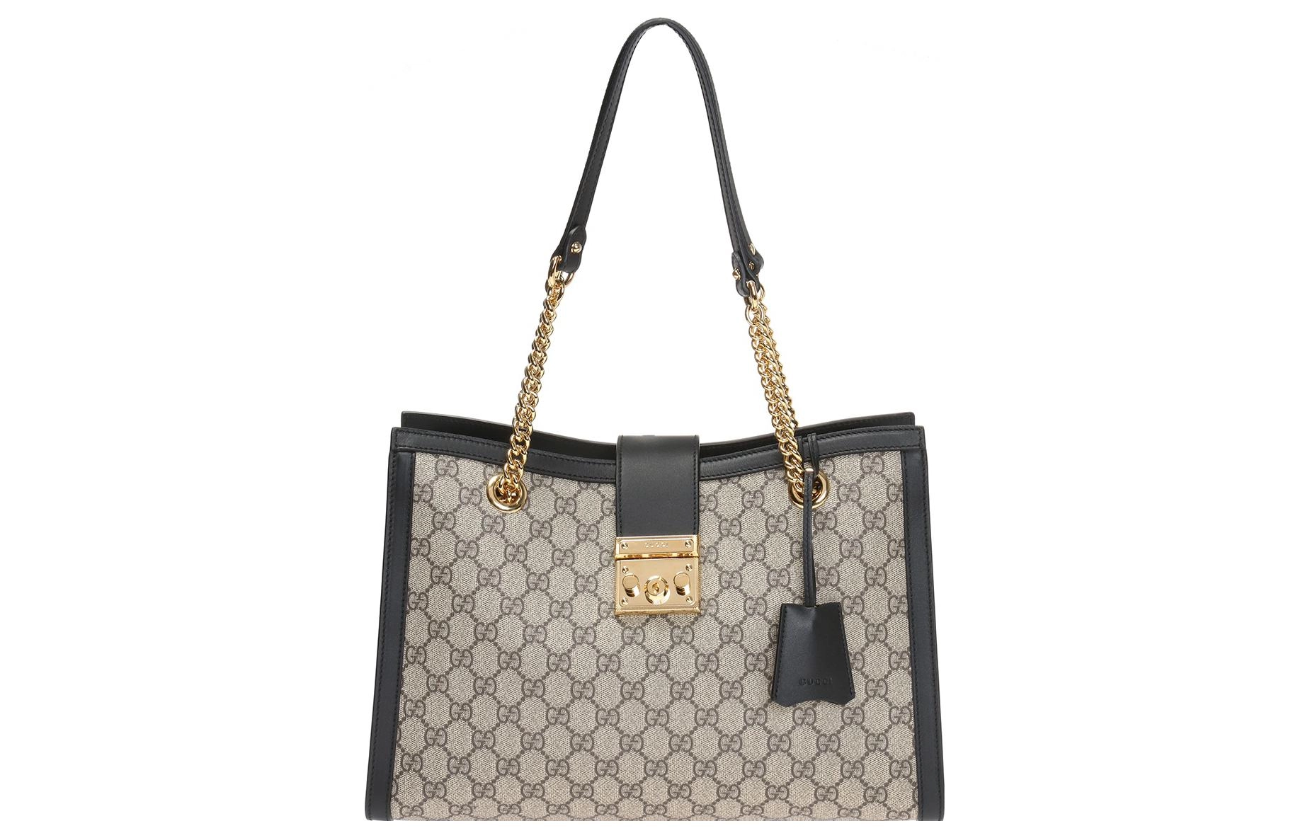GUCCI Padlock Logo Tote