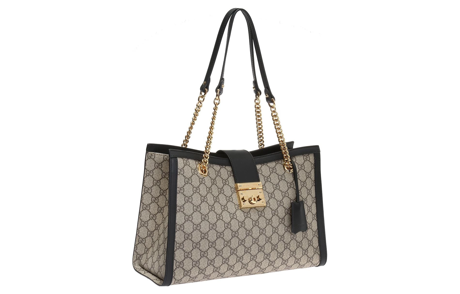 GUCCI Padlock Logo Tote