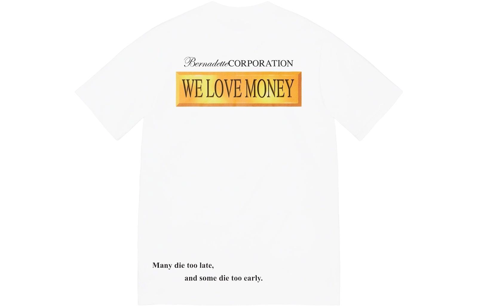 Supreme x BERNADETTE CORPORATION SS23 WEEK13 MONEY TEE LogoT