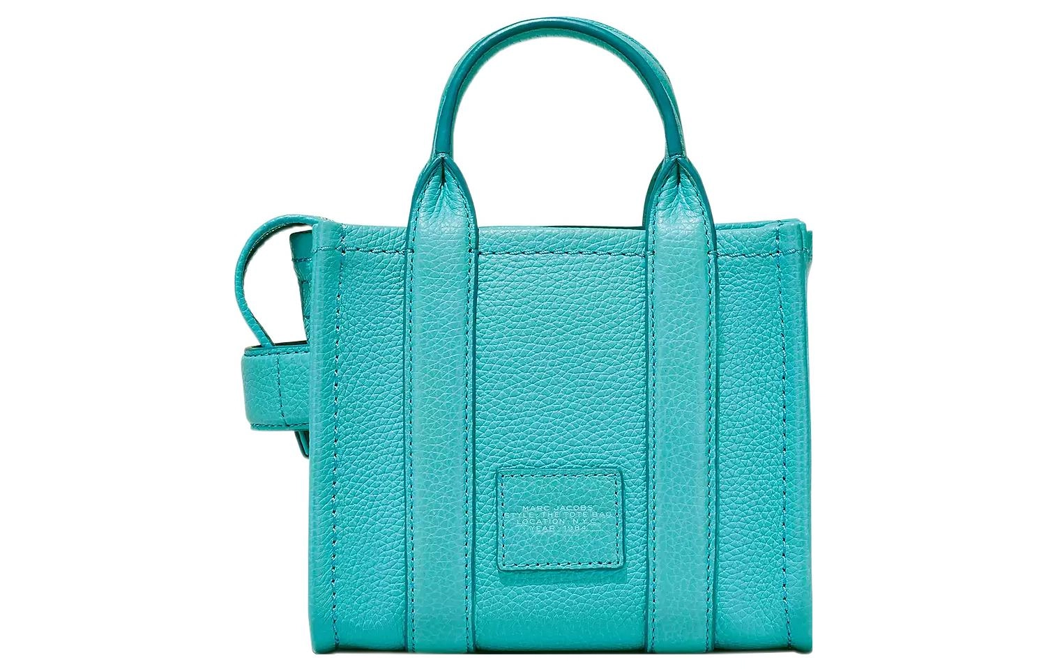 MARC JACOBS LEATHER 18 Logo Tote