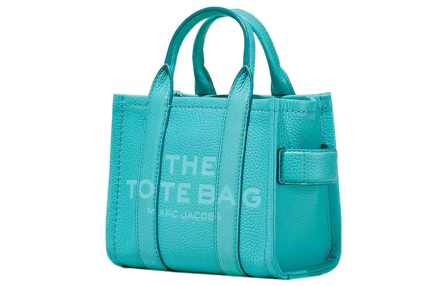 MARC JACOBS LEATHER 18 Logo Tote