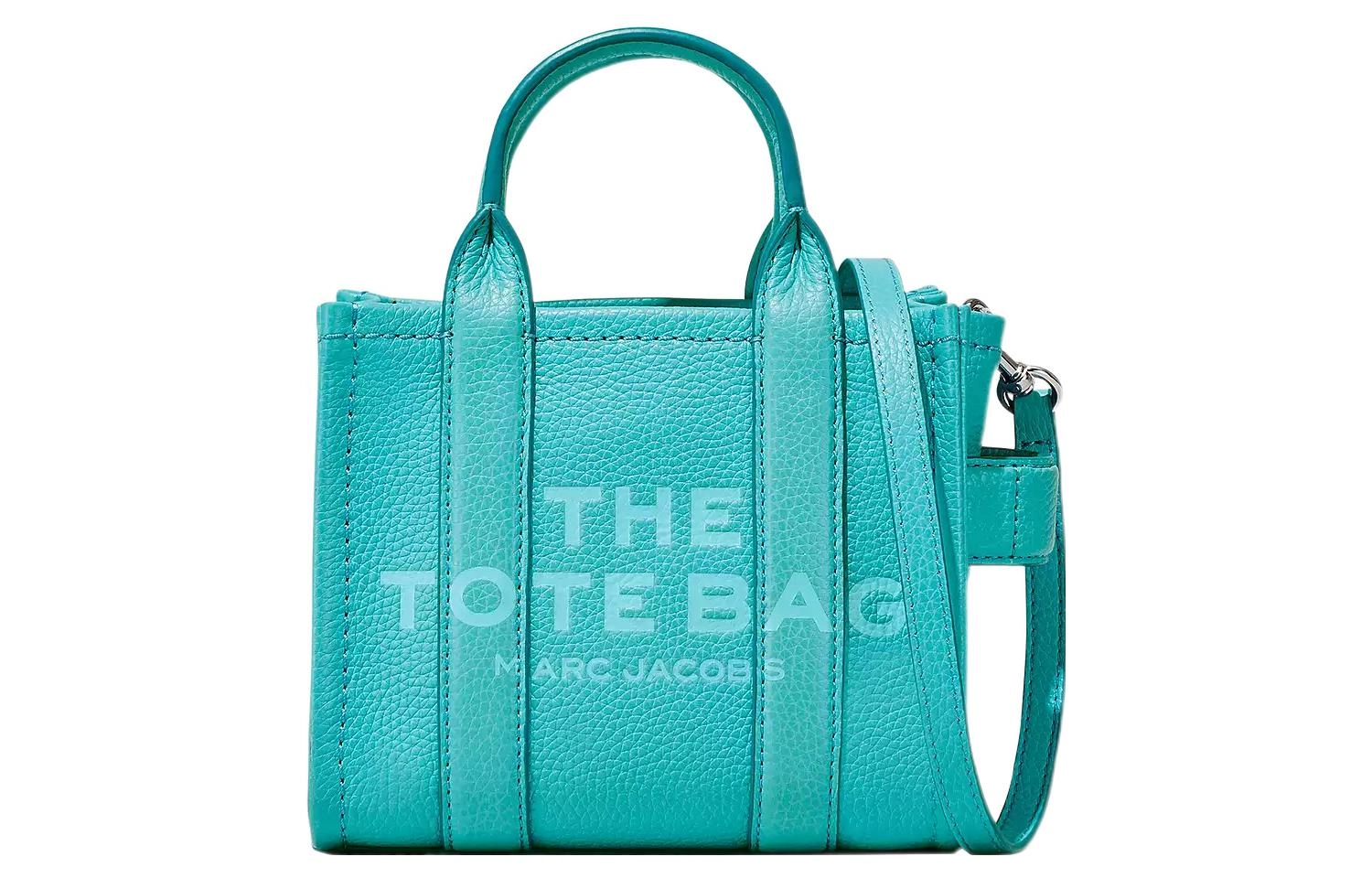 MARC JACOBS LEATHER 18 Logo Tote
