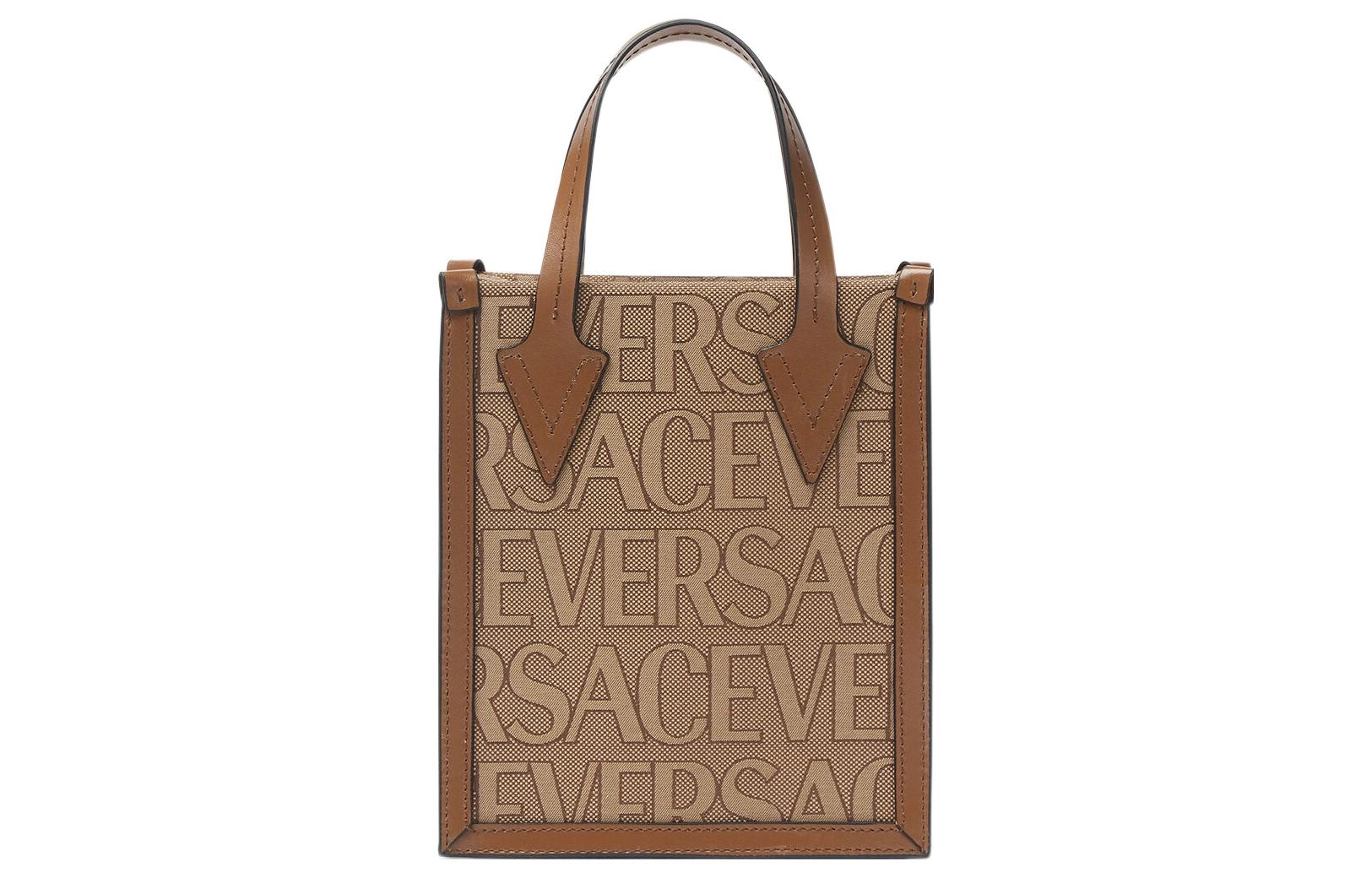 VERSACE Allover Logo Tote
