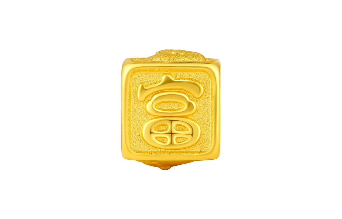 周六福 转运珠兔子手绳 三合生肖红绳本命年 足金 按克计价 黄金手链 男女同款情侣款