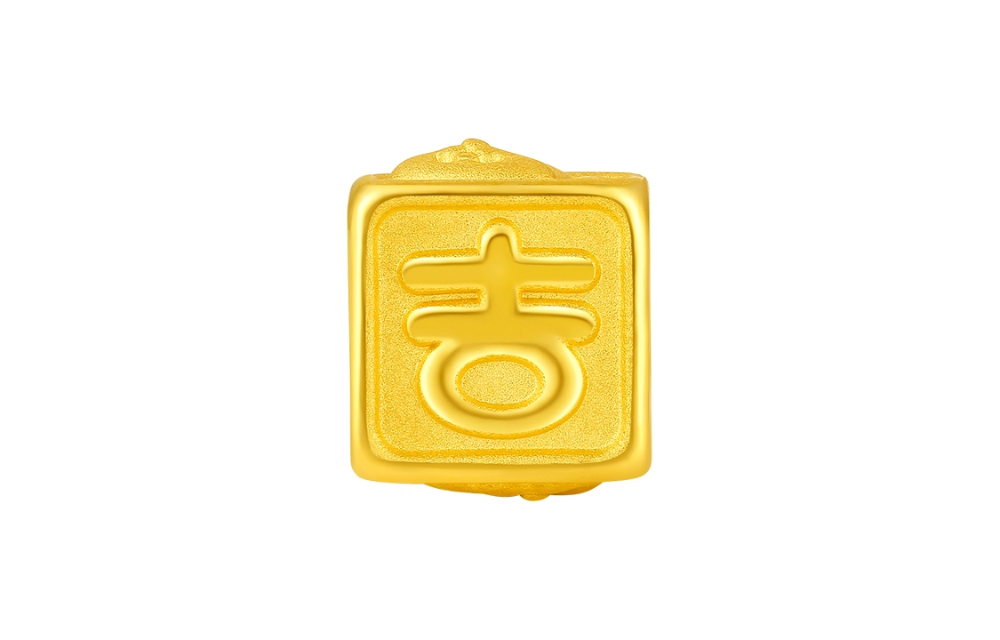 周六福 转运珠兔子手绳 三合生肖红绳本命年 足金 按克计价 黄金手链 男女同款情侣款