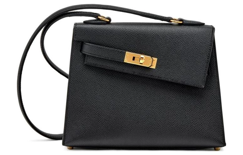 HERMES Kelly 20 disorder Epsom Noir