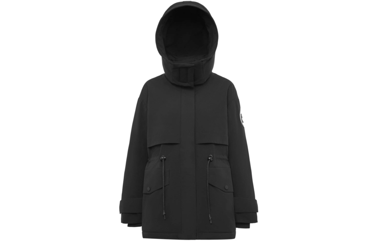 波司登 中长款防风保暖防泼水连帽抽绳收腰羽绒服 女款