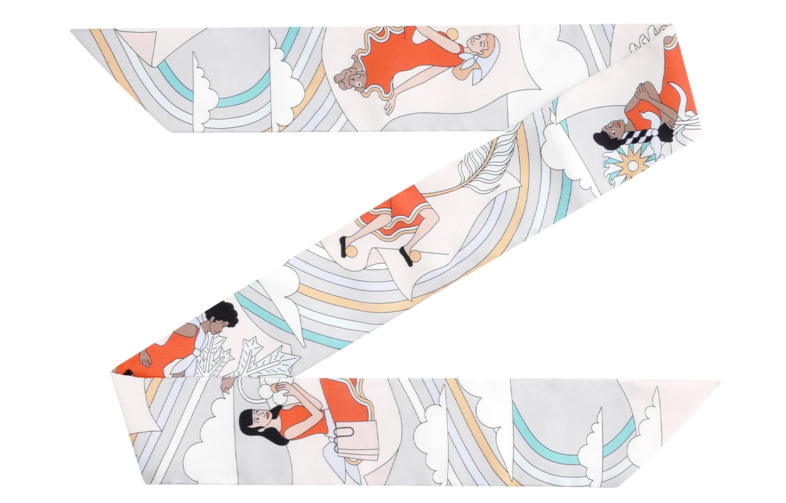 HERMES Carres Volants twilly