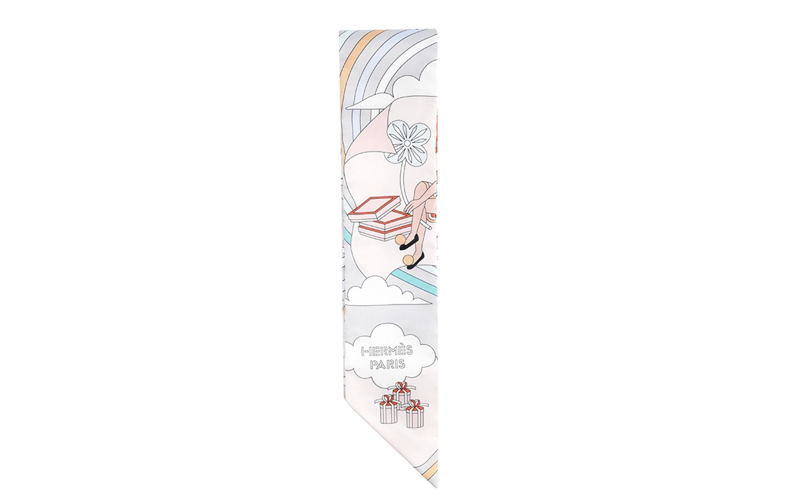HERMES Carres Volants twilly