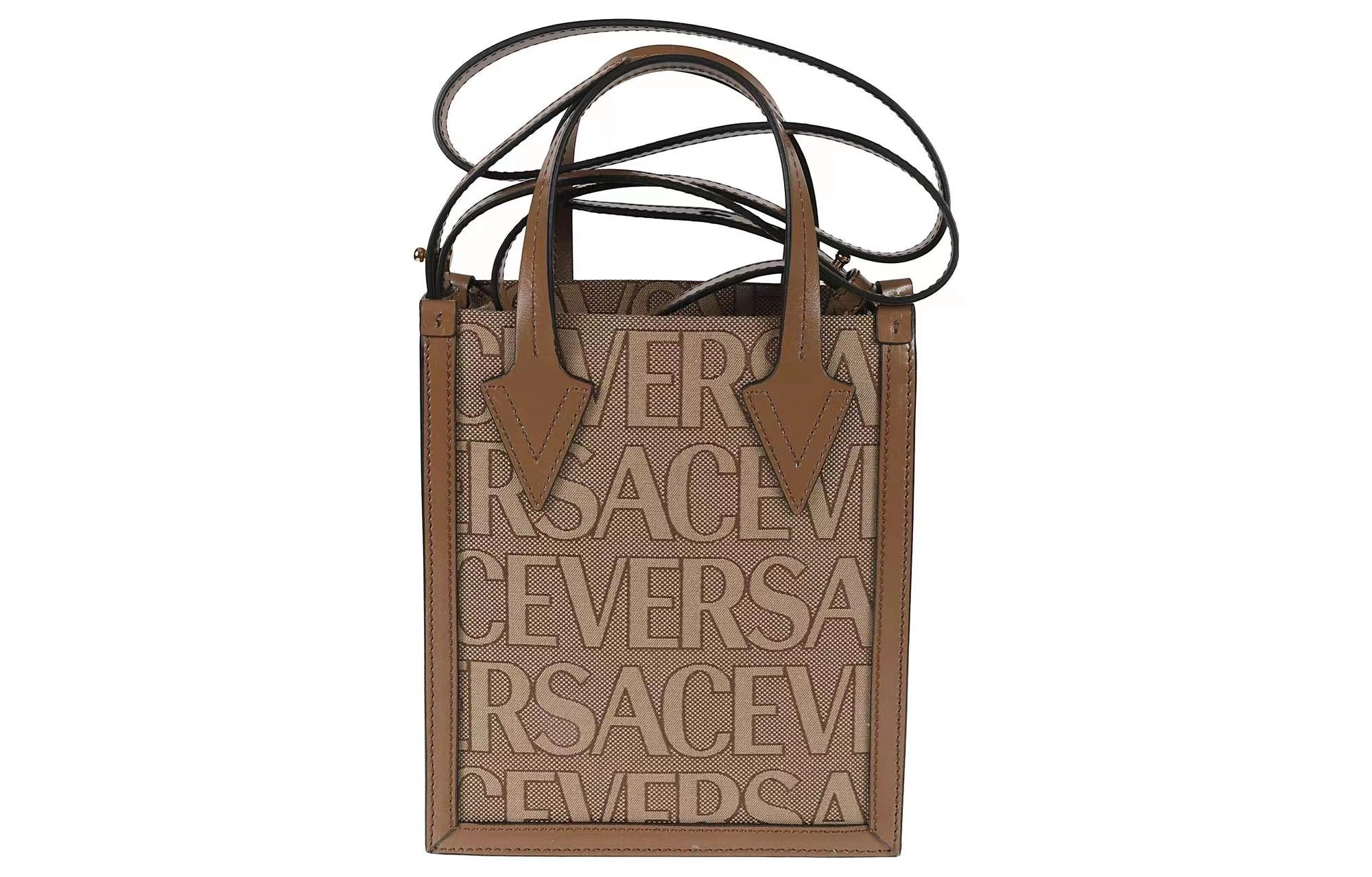 VERSACE Allover Logo Tote