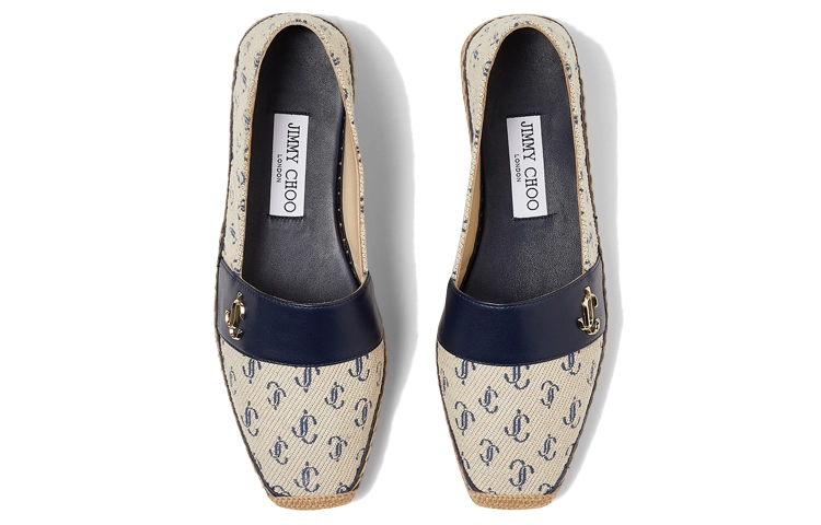 Jimmy Choo Dru Flat JC logo