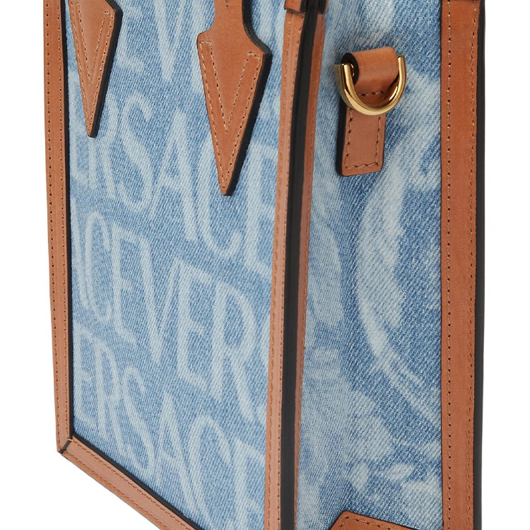 VERSACE Allover Logo Tote