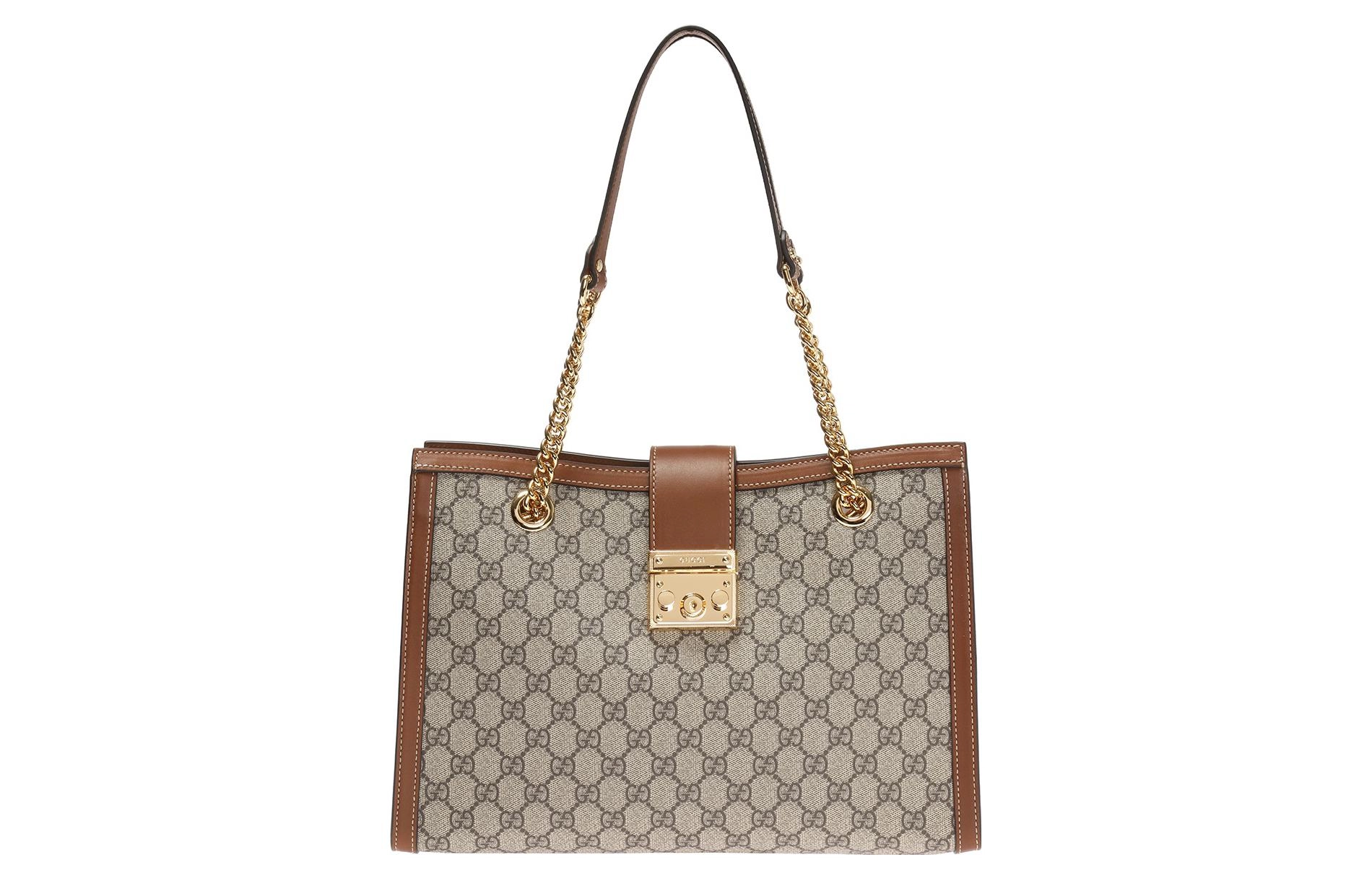 GUCCI Padlock Logo Tote