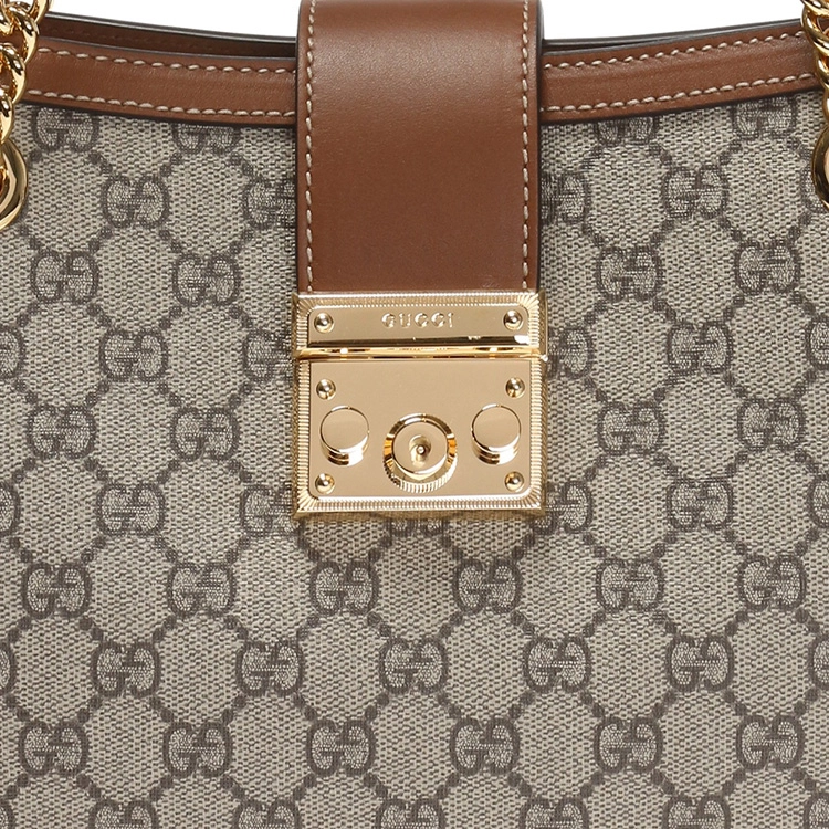 GUCCI Padlock Logo Tote