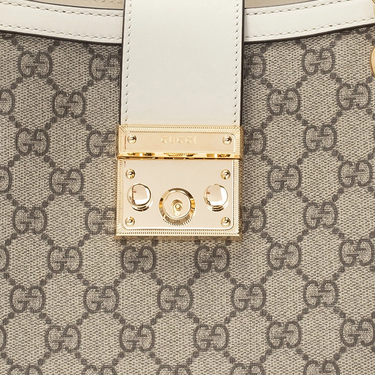 GUCCI Padlock Logo Tote