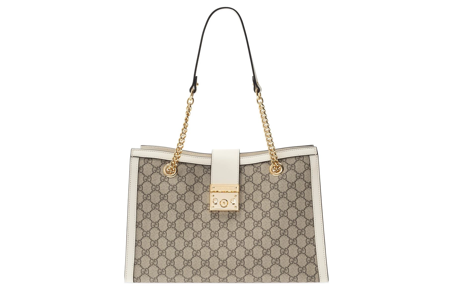 GUCCI Padlock Logo Tote