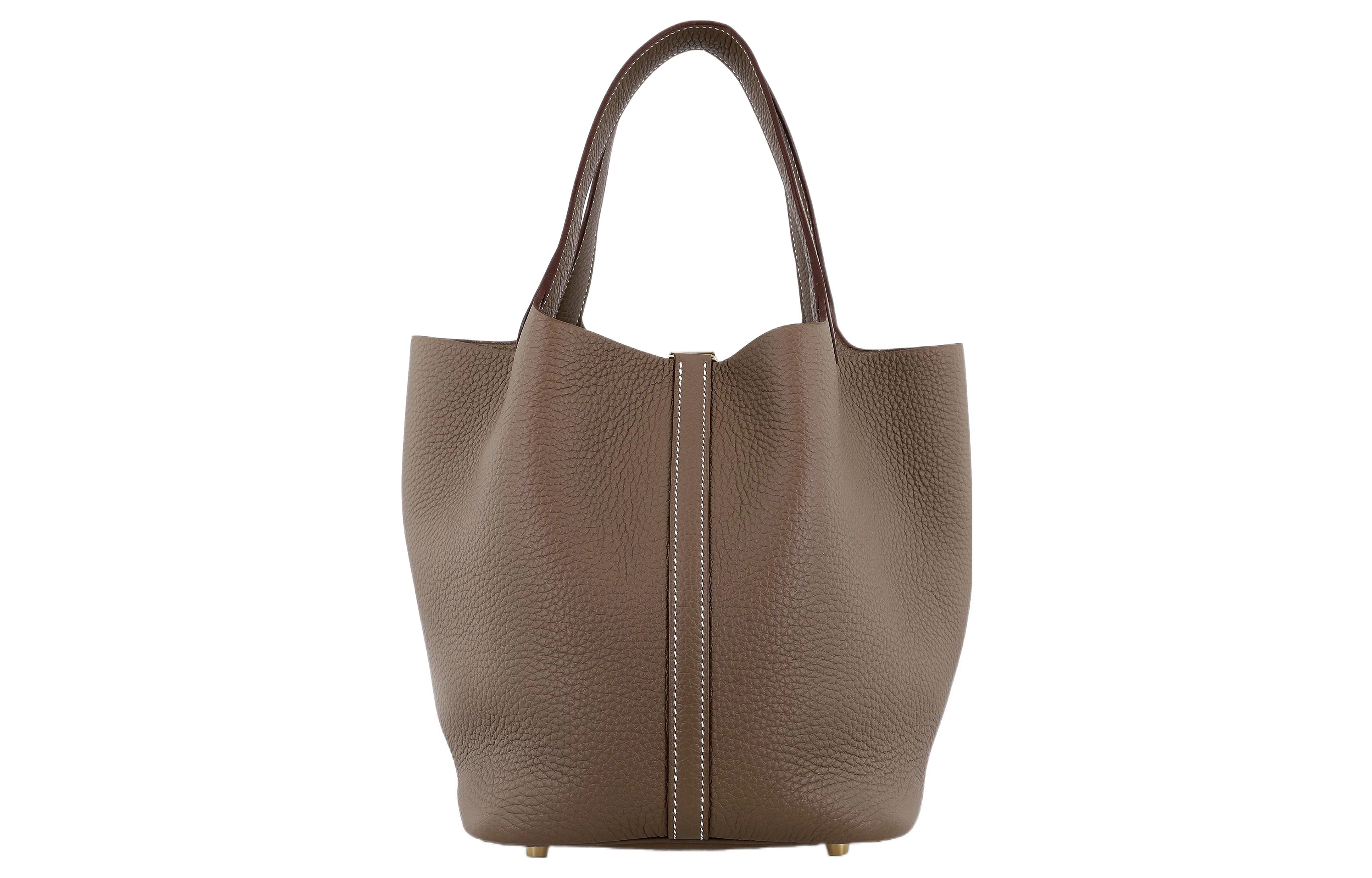 HERMES Picotin Lock 22 Clemence 18 Etoupe