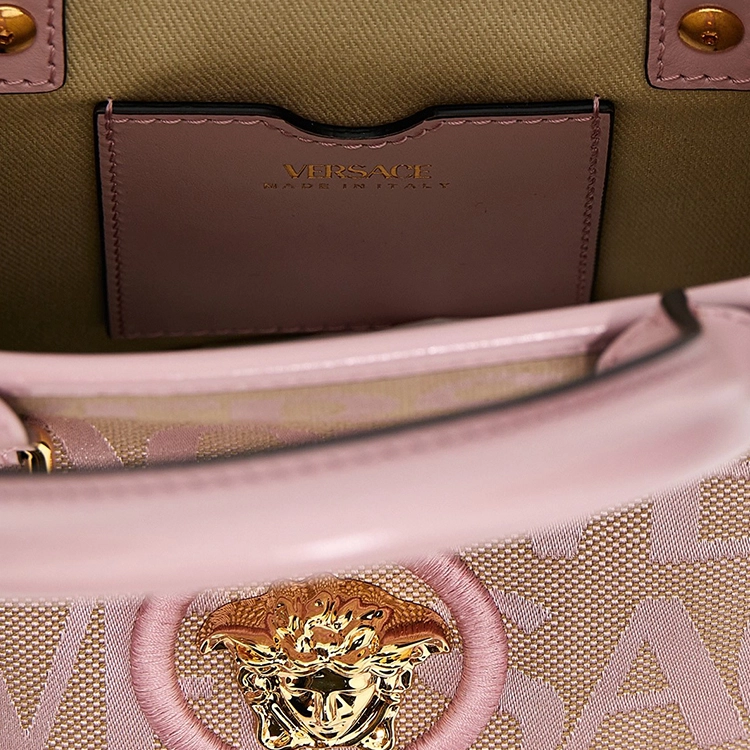 VERSACE Allover Logo Tote