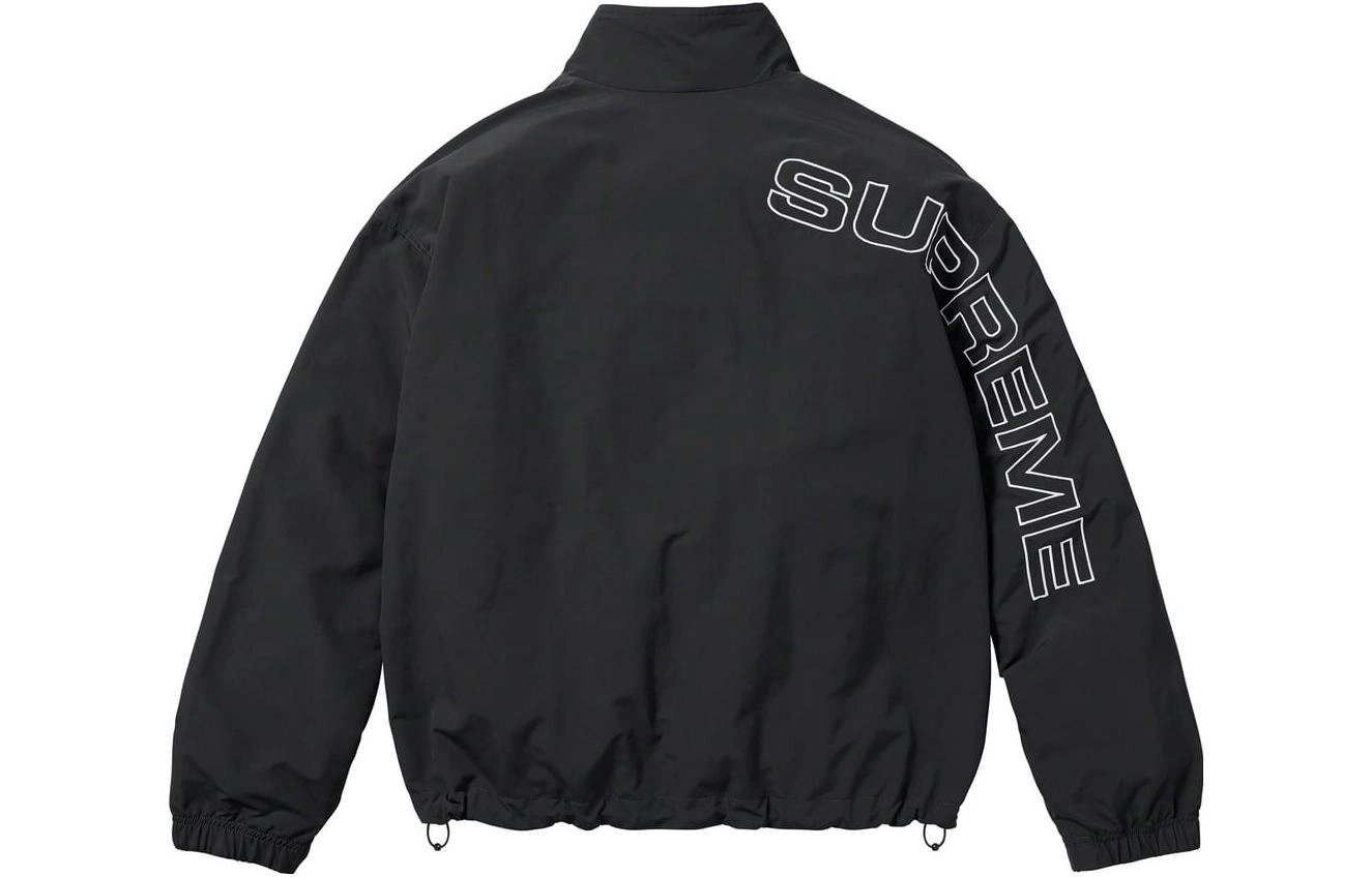 Supreme FW23 WEEK1 SPELLOUT EMBROIDERED TRACK JACKET Logo