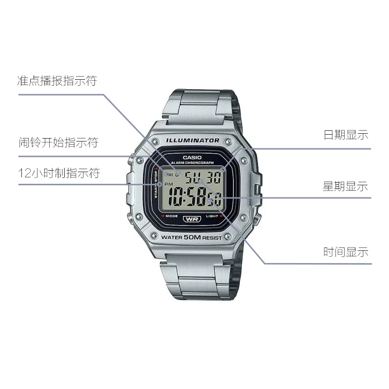 CASIO YOUTH W-218HD-1AV