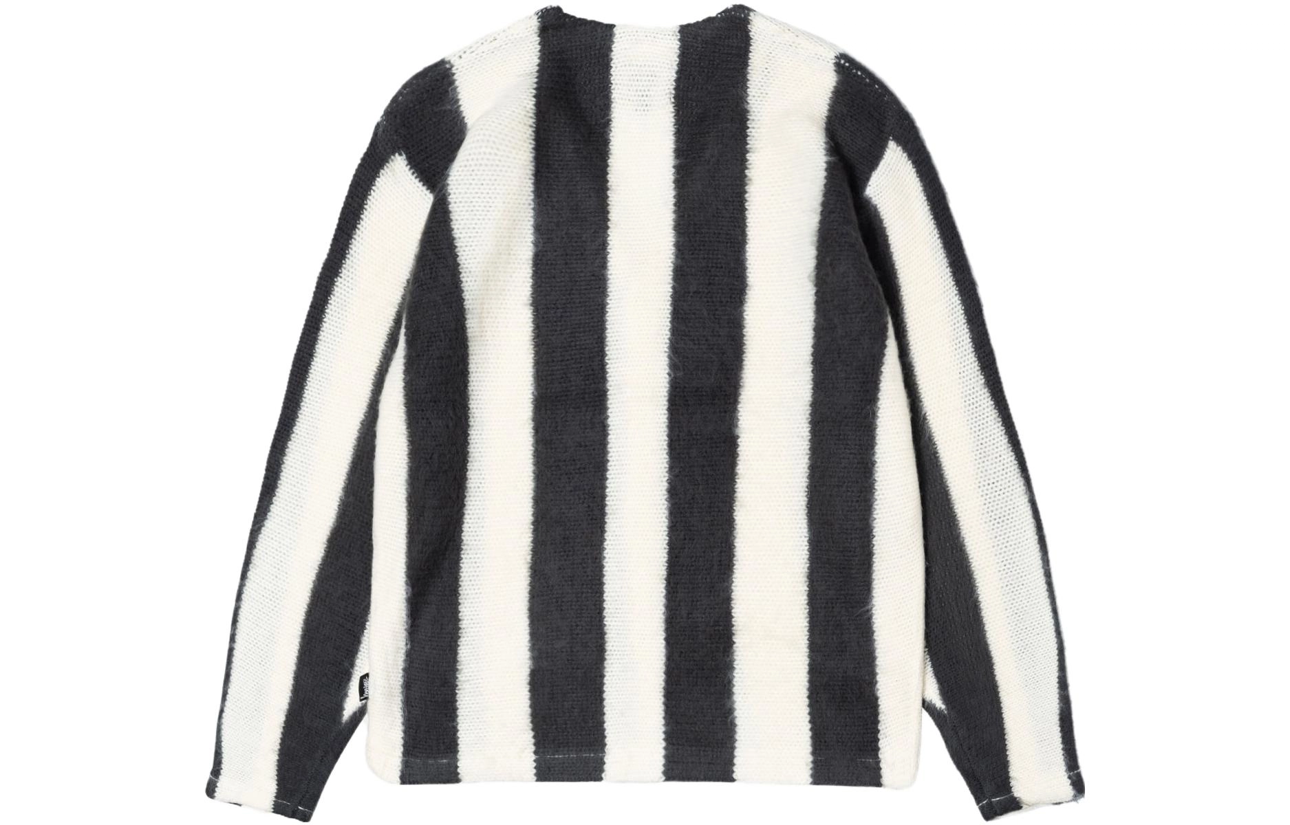 Stussy FW23 STRIPE BRUSHED CARDIGAN