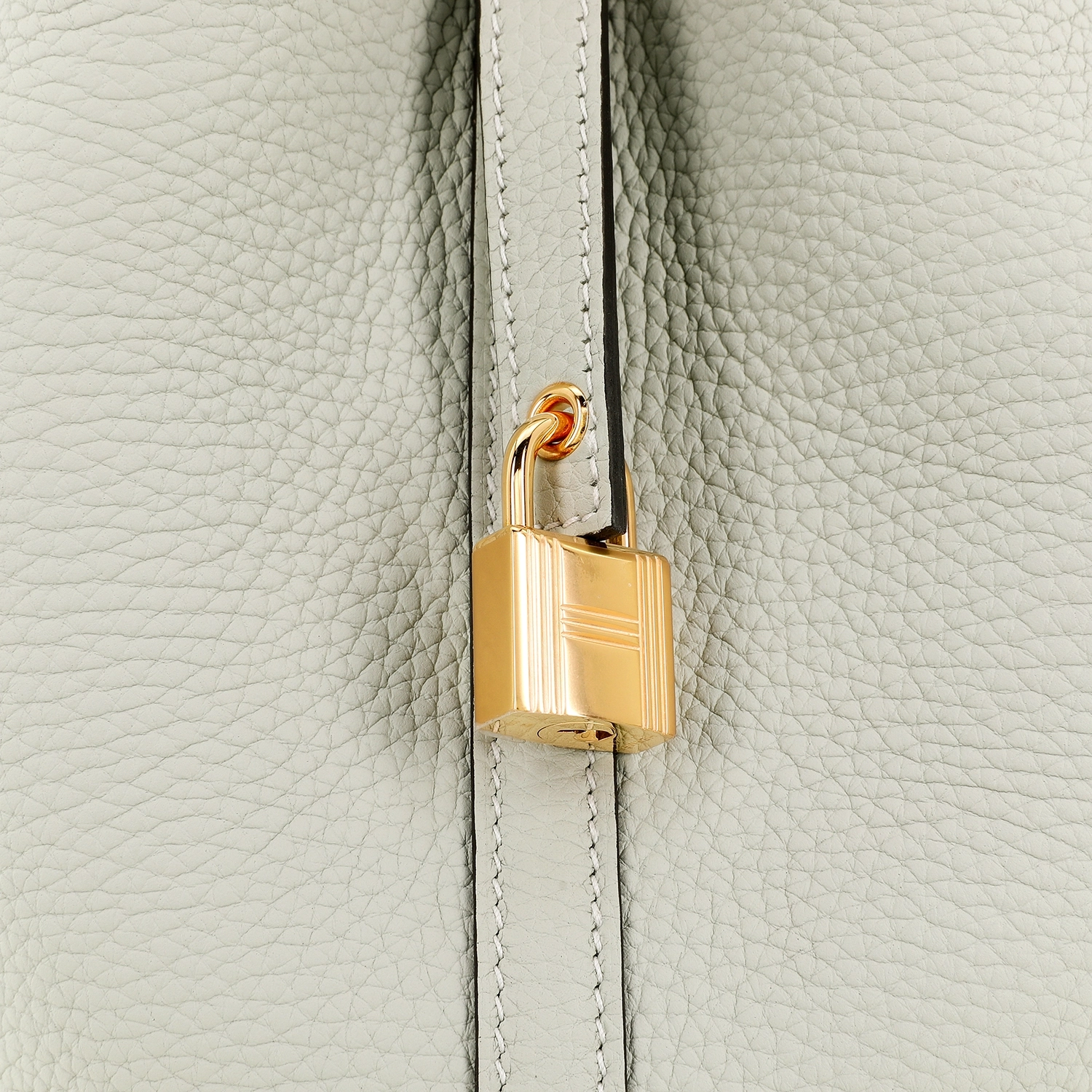 HERMES Picotin Lock 18 Clemence 0W Gris Neve
