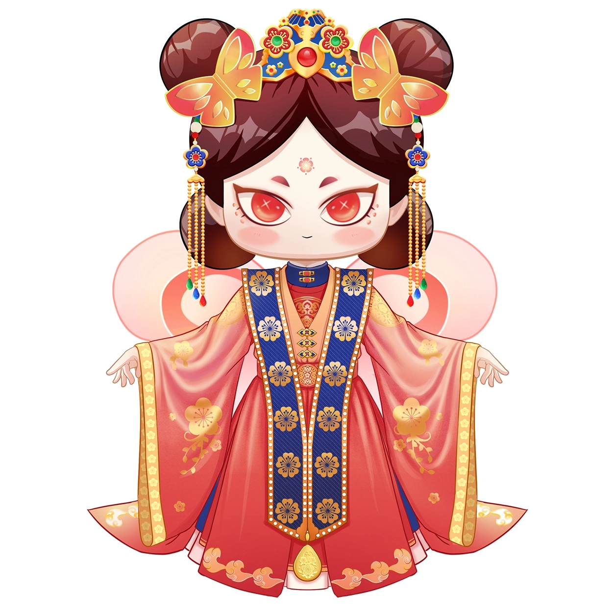 哲高积木 传承兽系列 南海蝴蝶朝代服饰收藏卡牌 卡牌周边