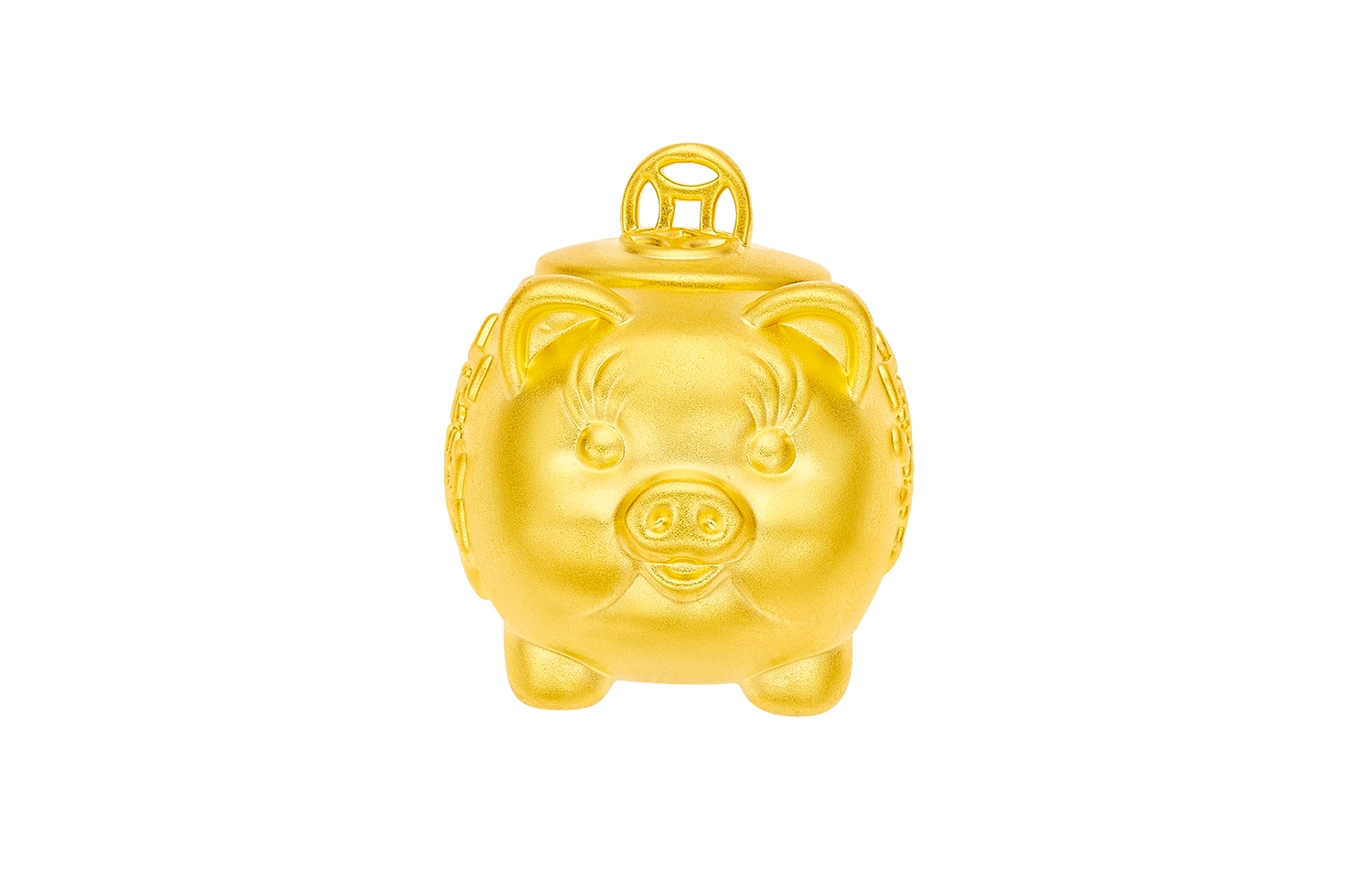 老福黄金 金钱猪 收藏投资摆件本命年招财金钱猪黄金摆件 足金 投资金 摆件 男女同款情侣款