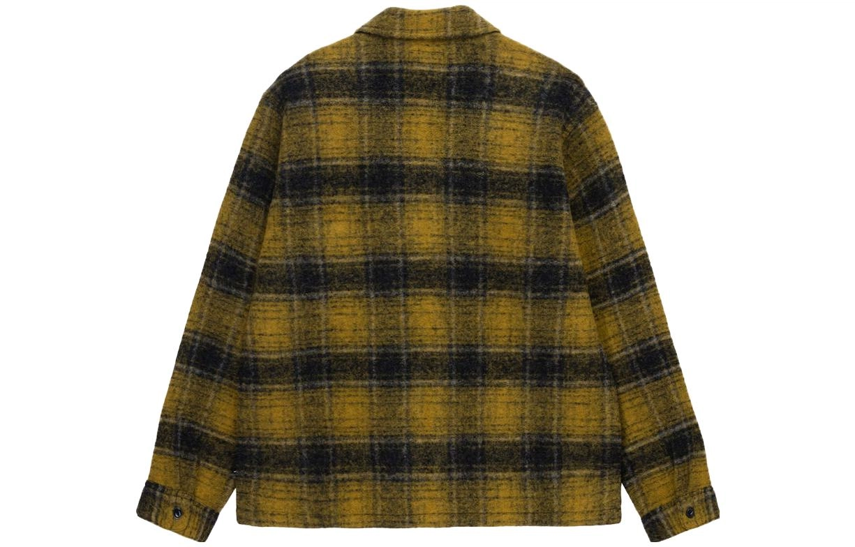 Stussy FW23 WOOL PLAID ZIP SHIRT