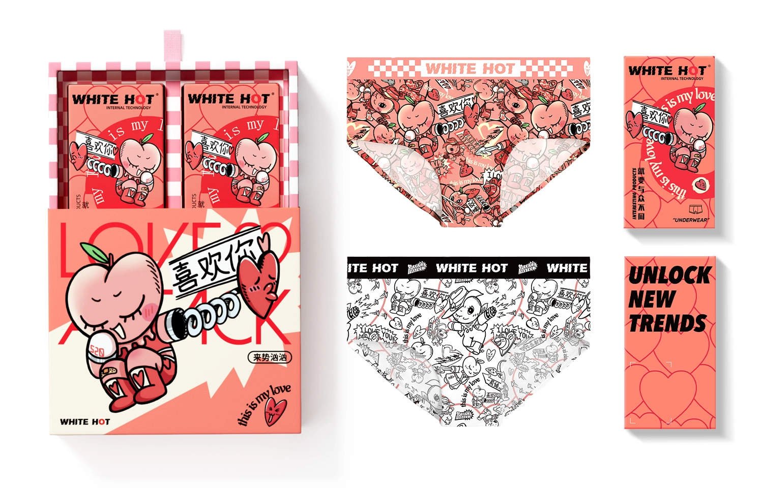 WHITE HOT x peach attack