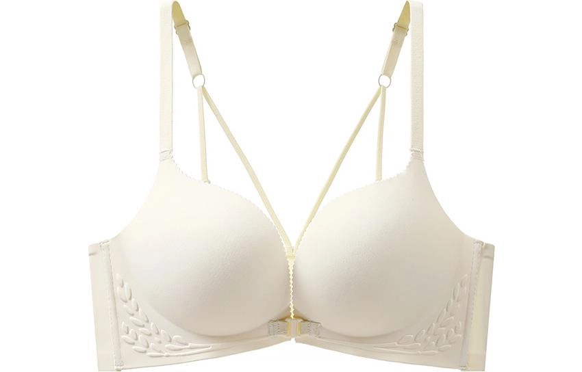 浪莎 前扣内衣小胸聚拢收副乳防下垂舒适无痕外扩固杯美背无钢圈性感文胸 女款
