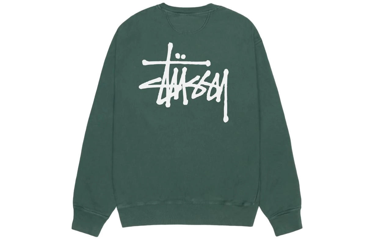 Stussy Basic Stssy Pigment Dyed Crew Logo