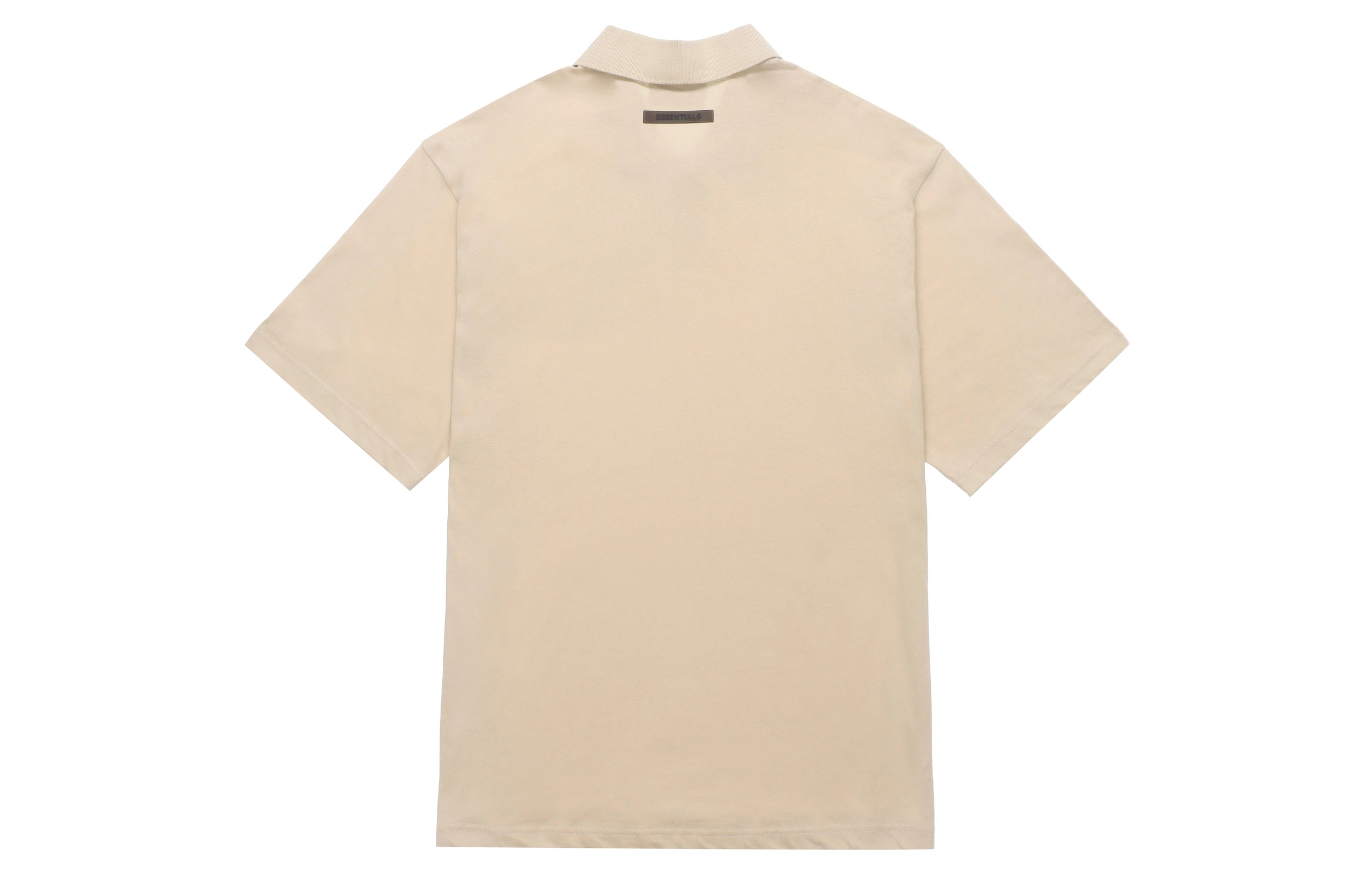 Fear of God Essentials FW21 SSENSE Exclusive Jersey Polo BeigeLinen LogoPolo