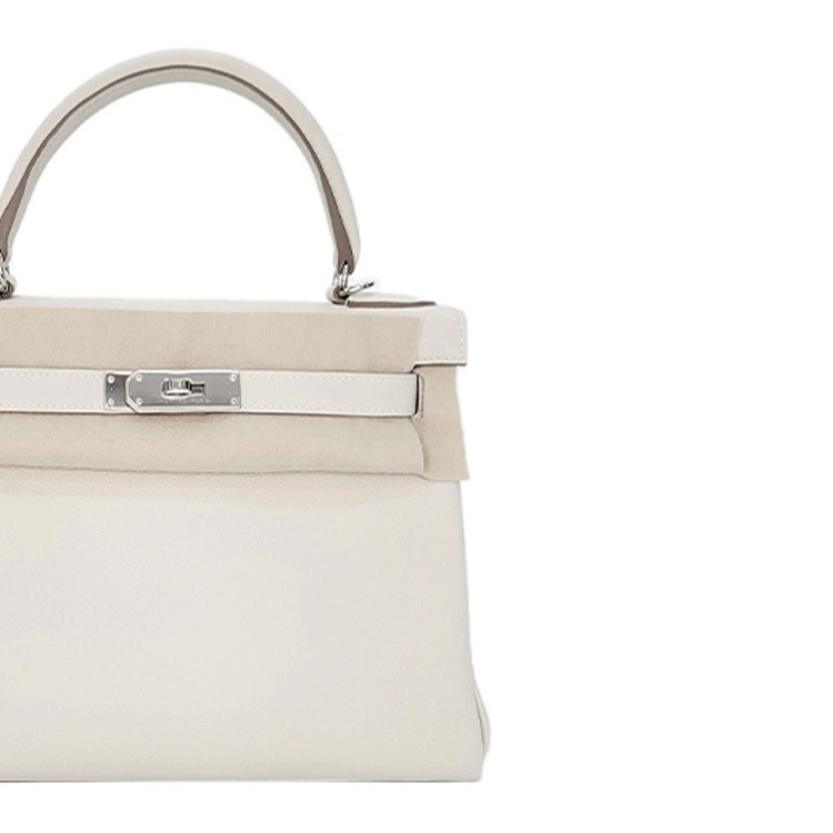 HERMES Kelly 28 Togo 10 Craie