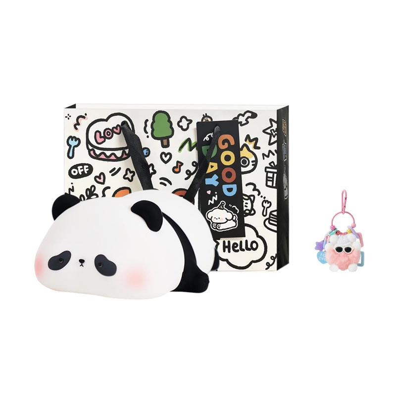 星小怪 熊猫拍拍灯 胖达小夜灯 宿舍卧室硅胶灯 创意氛围灯 可爱小熊猫 潮流生活家电