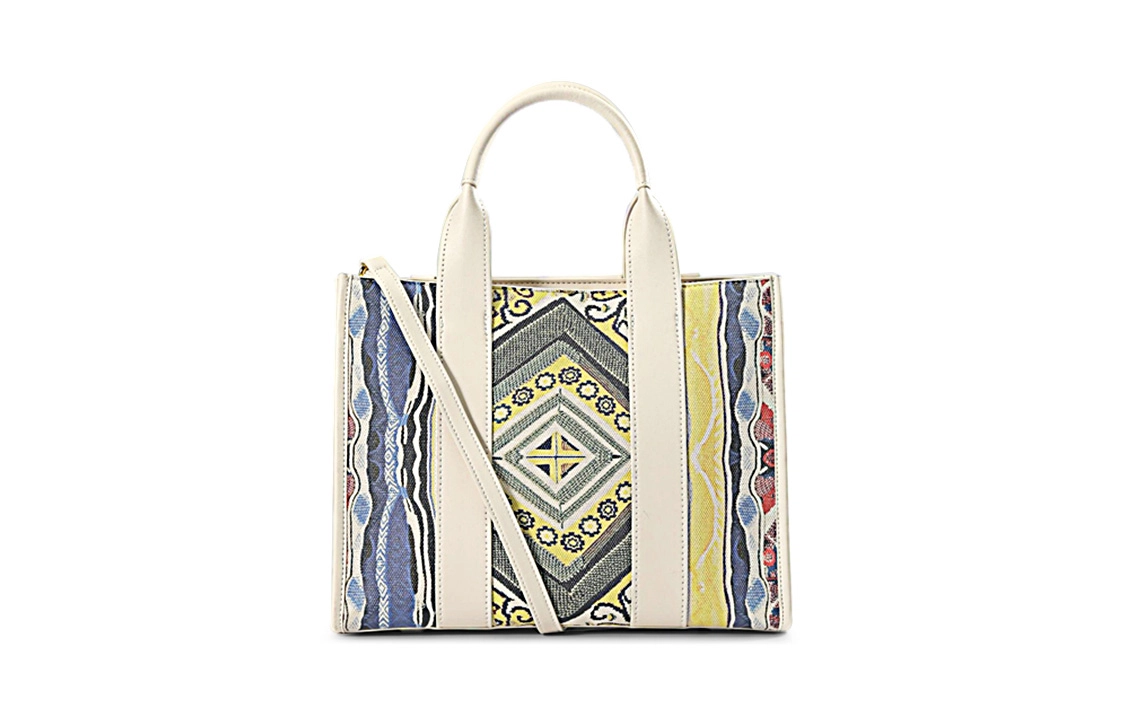 COOGI Sweater Pattern PU Tote