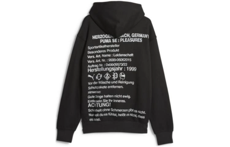 PUMA x PLEASURES Graphic Hoodie Sweatshirt Logo