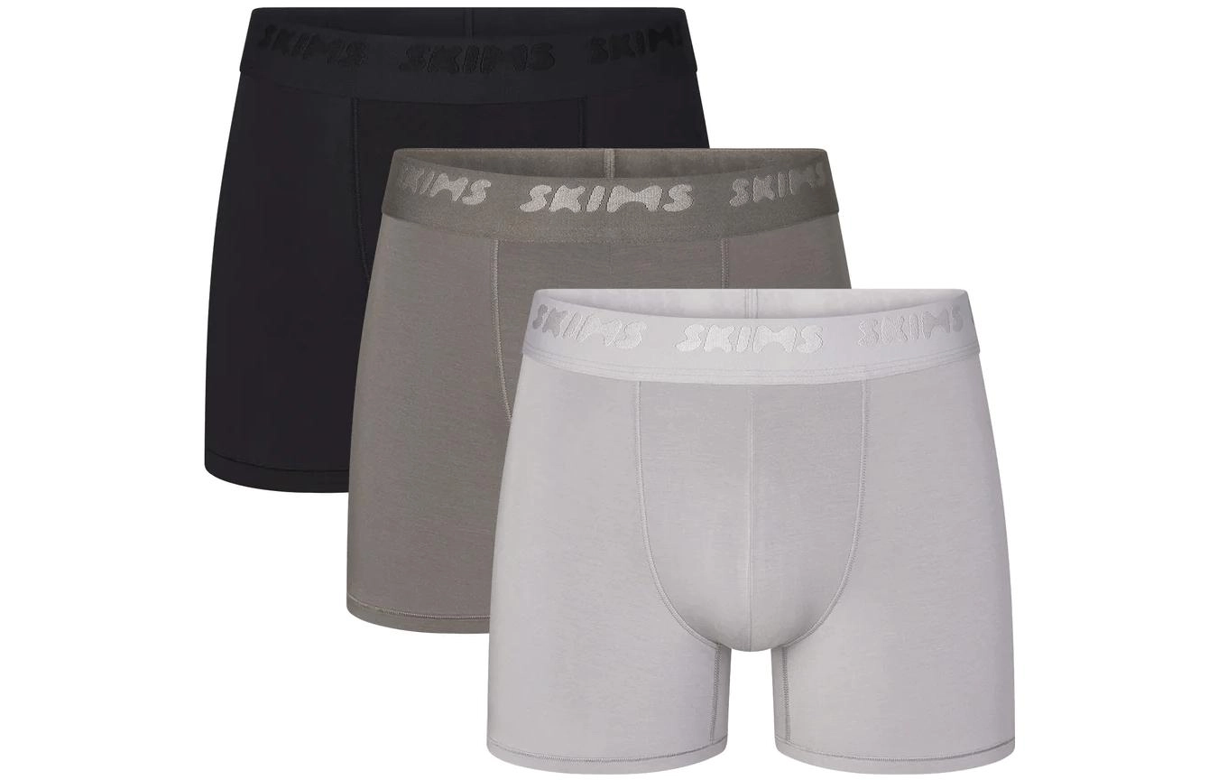 SKIMS FW23 STRETCH FW23 MENS MENS 3" BOXER BRIEF 3-PACK 3