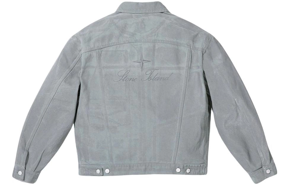 Supreme x STONE ISLAND FW23 WEEK10 DENIM TRUCKER JACKET Logo