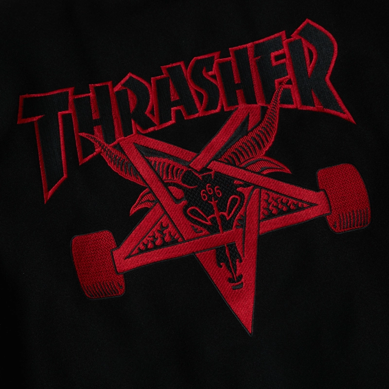 THRASHER 2023SMU SKATEGOAT VARSITY JACKET