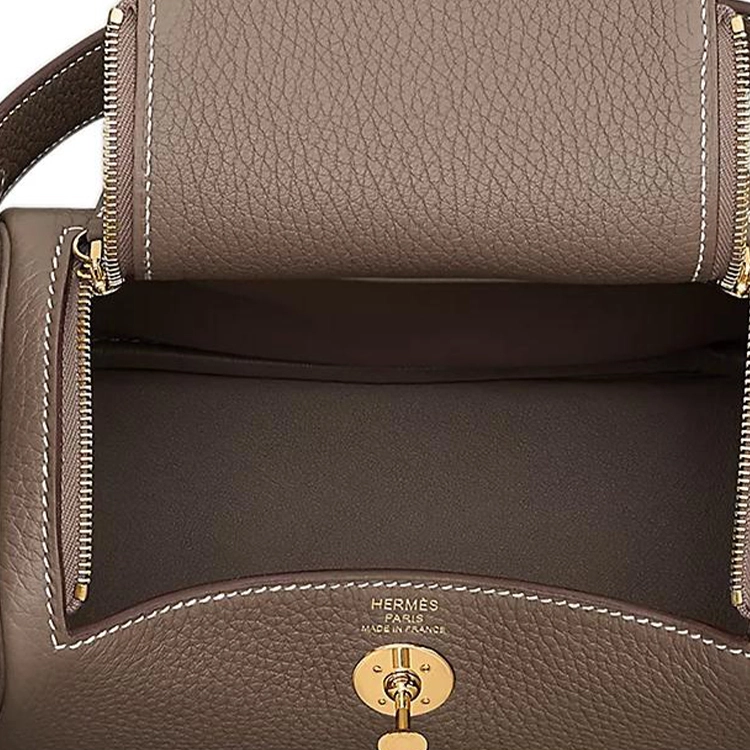 HERMES Lindy Mini 19 TC 18 Etoupe