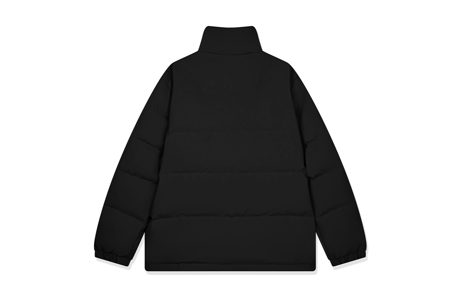 乔丹 休闲防风保暖立领羽绒服 男款 黑色