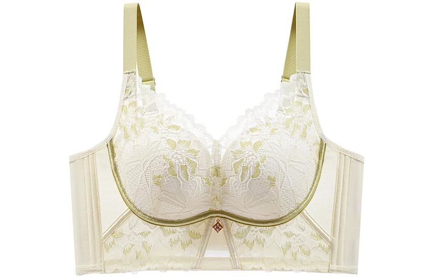 浪莎 拼接蕾丝聚拢收副乳文胸 女款