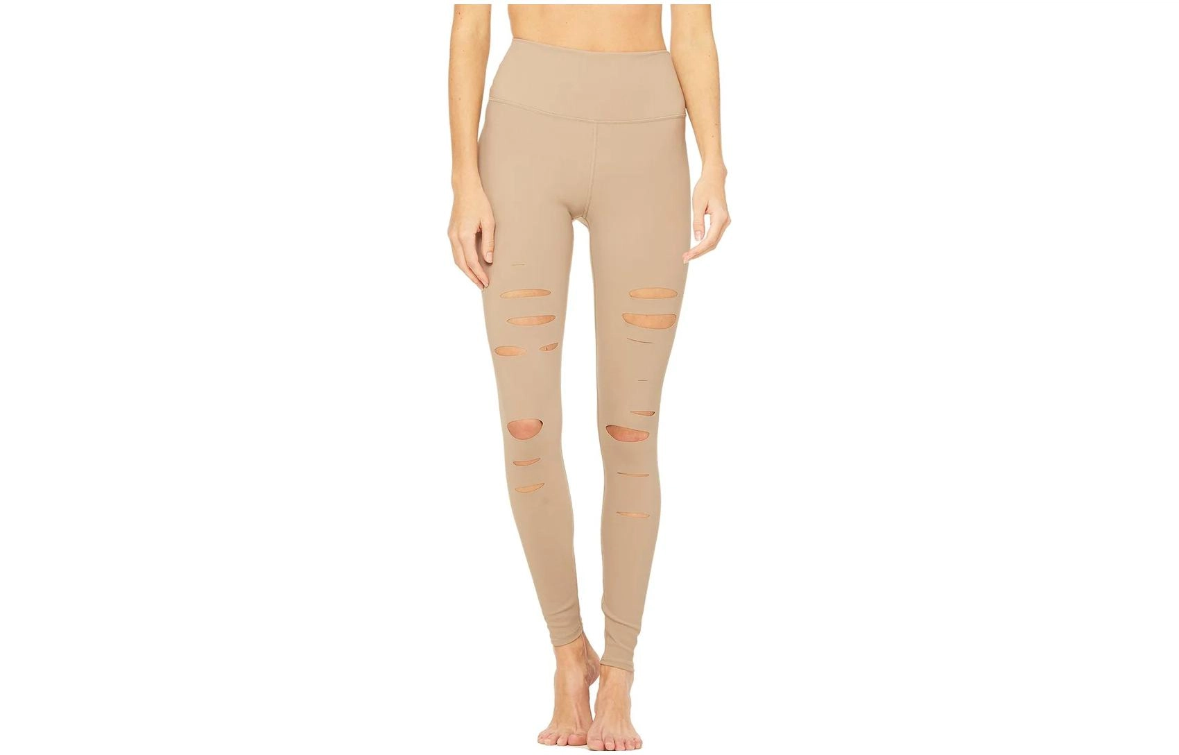 alo yoga HIGH-WAIST RIPPED WARRIOR LEGGING