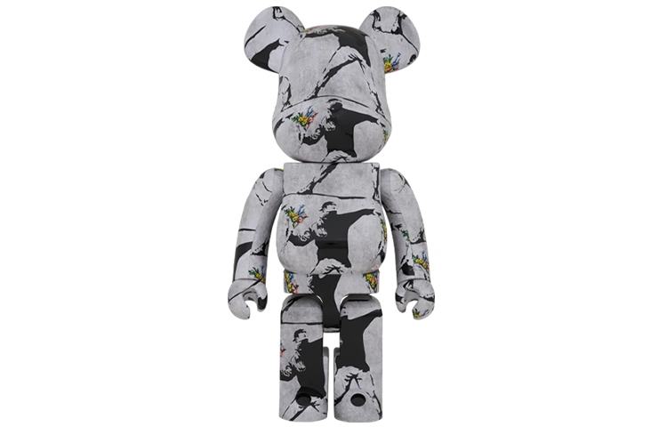 BERBRICK banksy flower bomber 7cm28cm70cm