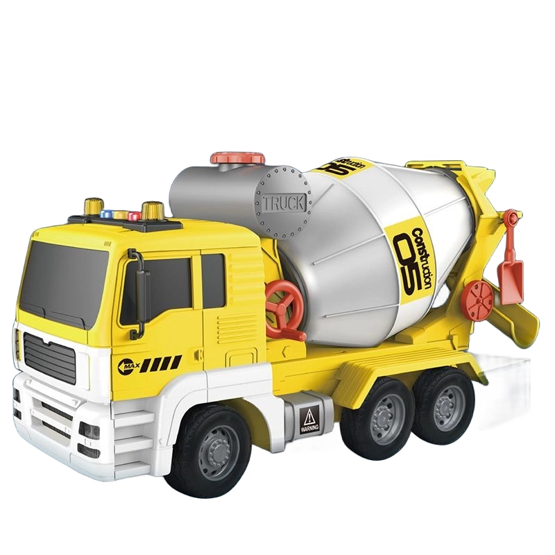 小牧马 大号挖掘机 搅拌工程车 吊车推土早教工程车 玩具
