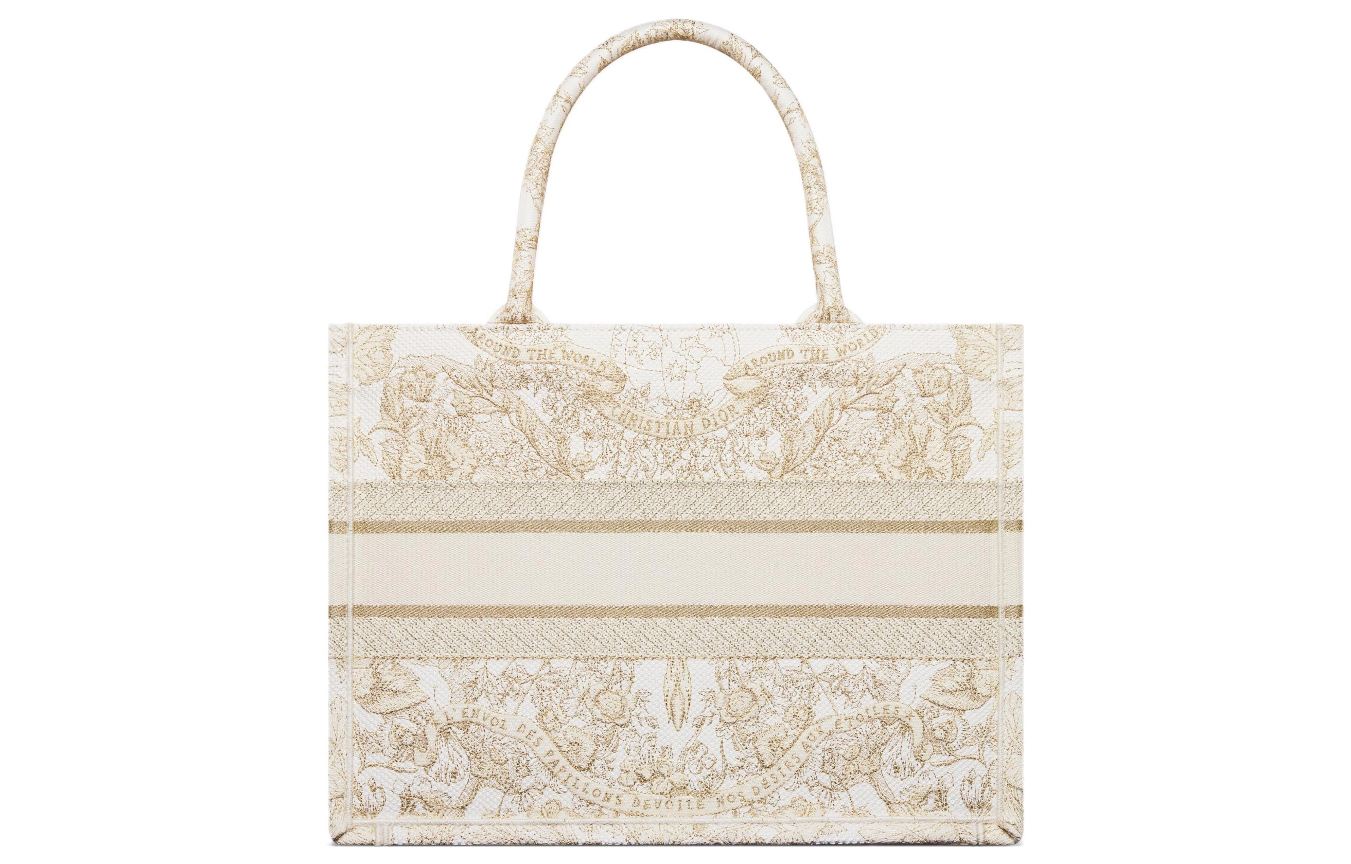 DIOR Book Tote Butterfly Around The World Tote