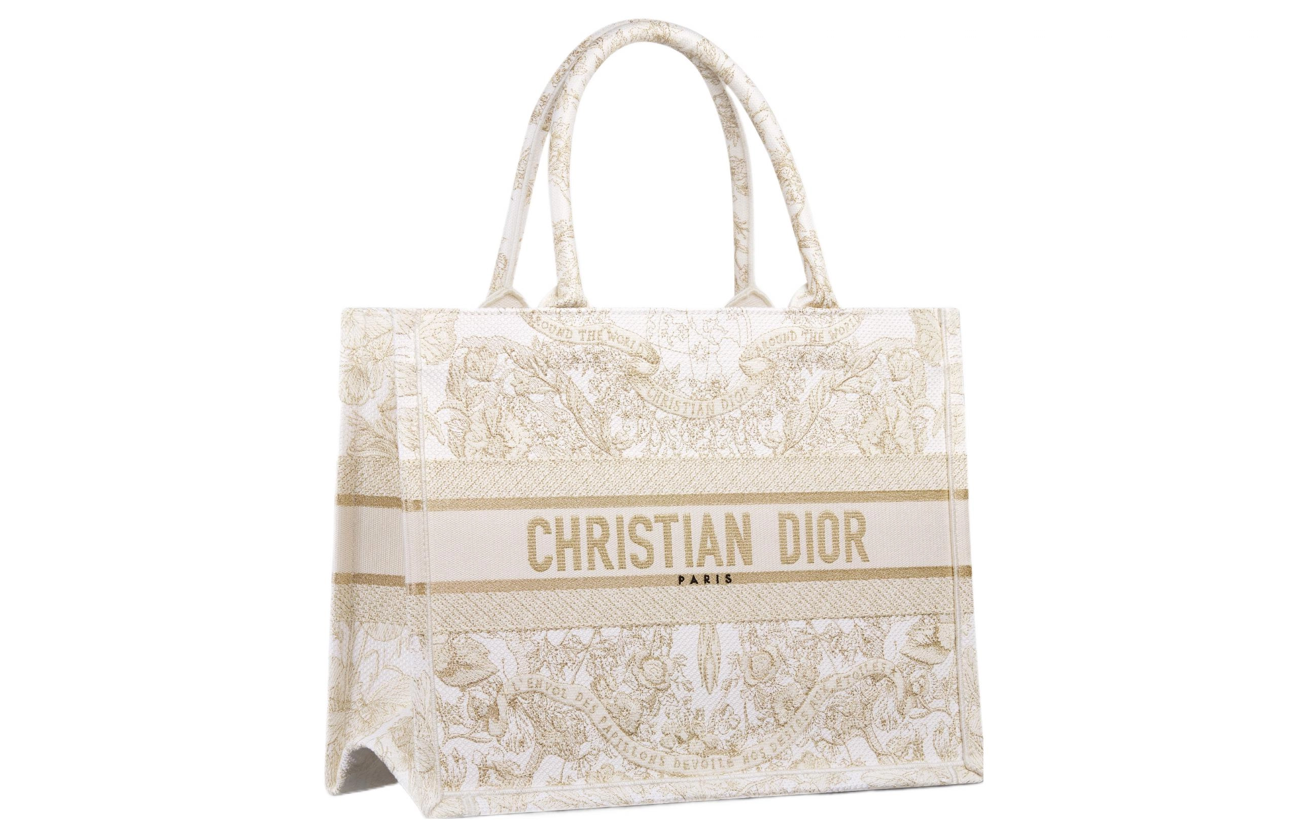 DIOR Book Tote Butterfly Around The World Tote